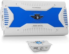 Pyle Hydra Marine Amplifier Elite 3000 Watt 8 Channel Bridgeable Amp PLMRA820