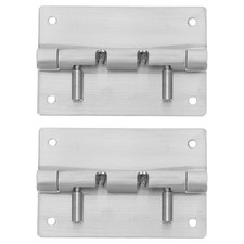 2pcs Stainless Steel Cabinet Hinges - Detachable Heavy Duty Spring Loaded