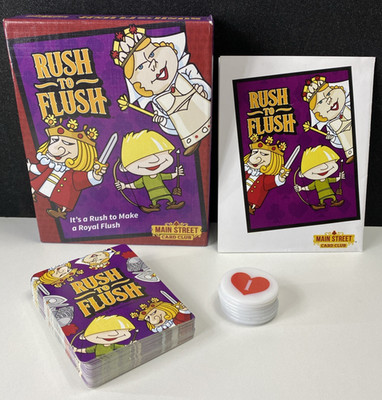 Familienkartenspiel ''Rush To Flush'' - Main Street Card Club 2015 komplett