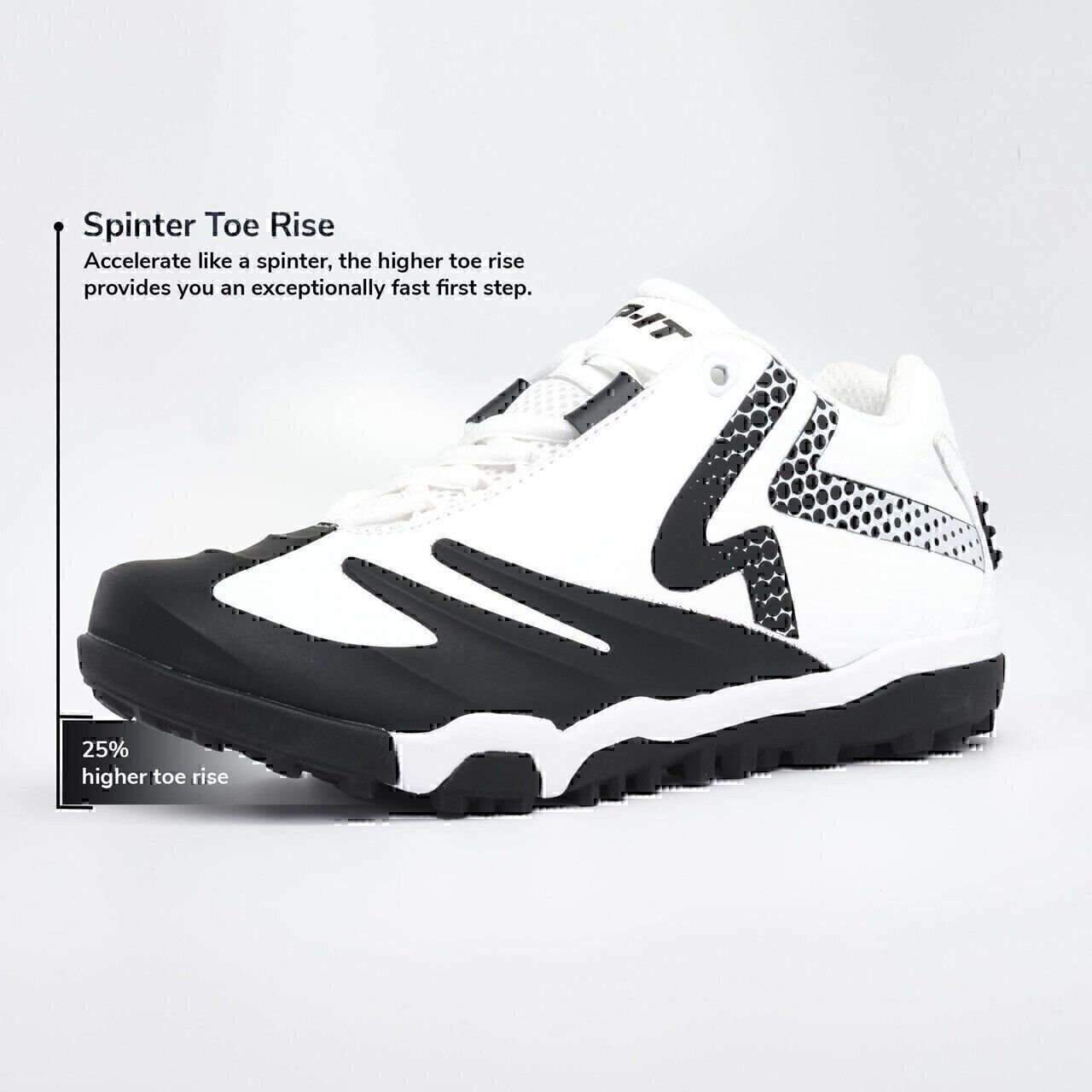 Ringor SwiftStep Pro Women's Softball Turf Shoes White