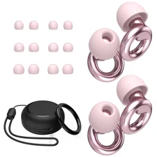Ear Plugs for Sleeping,2 Pairs of Stylish Reusable Noise Reduction Earplugs w...