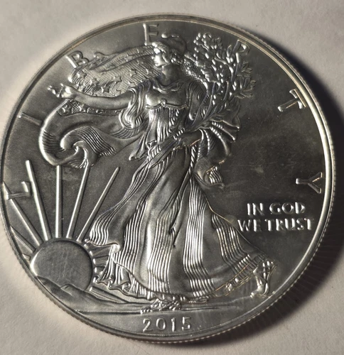 2015 Silver Eagle $1 Dollar 1oz Uncirculated .999 -MS-Brilliant Uncirculated-.