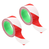 48Mmx33M Signal Absperrband Rot Weiß Flatterband, 2 Rollen Reflektierendes Klebe