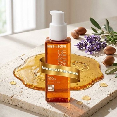 Mise En Scene Perfect Serum Original - Heat Protectant Hair Oil for Frizzy & Dry