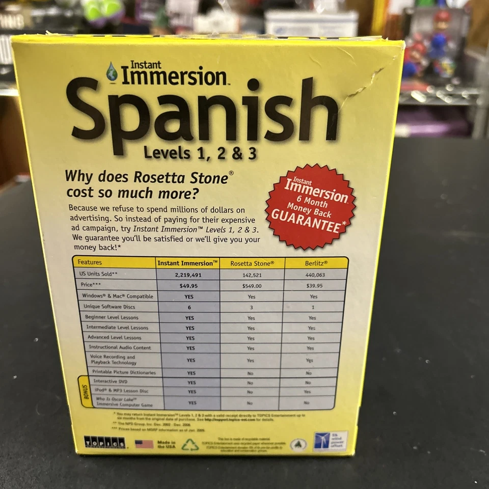 Instant Immersion Spanish Language Learning Program. Topics. New in box - Image 4 of 4
