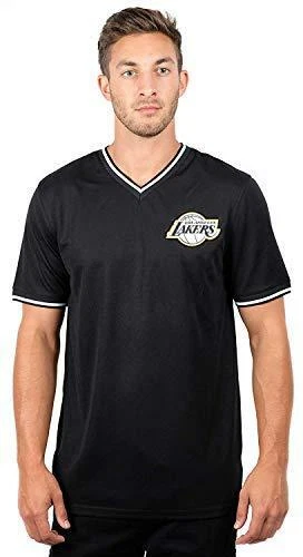 Shop Mitchell & Ness Fashion Mesh LA Lakers V-Neck Tee Jersey