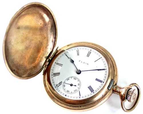Elgin - Small Pocket Watch - Vintage - Gold Plated - U.S.A - Antique - Rare