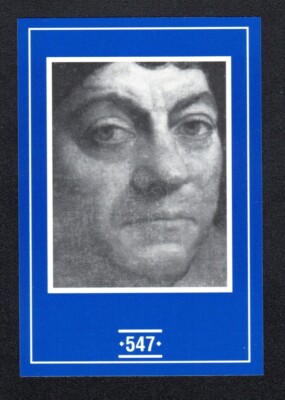 Christopher Columbus Explorer 1991 Face To Face Game Famous Celebrity Card