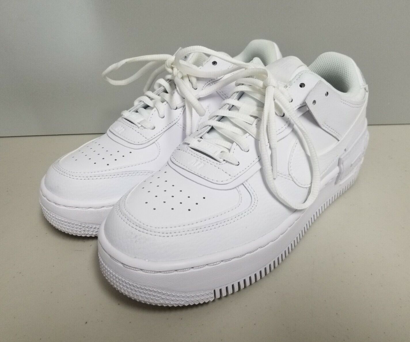 Nike Force 1 Shadow White Womens Size 8 39 EUC eBay