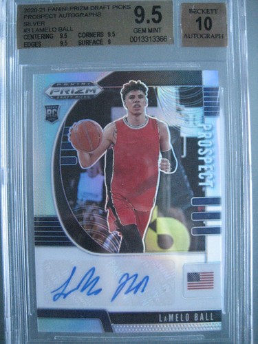 LaMelo Ball [Hyper Prizm] #PA-LB 2020 Panini Prizm Draft Picks Prospect Autographs card