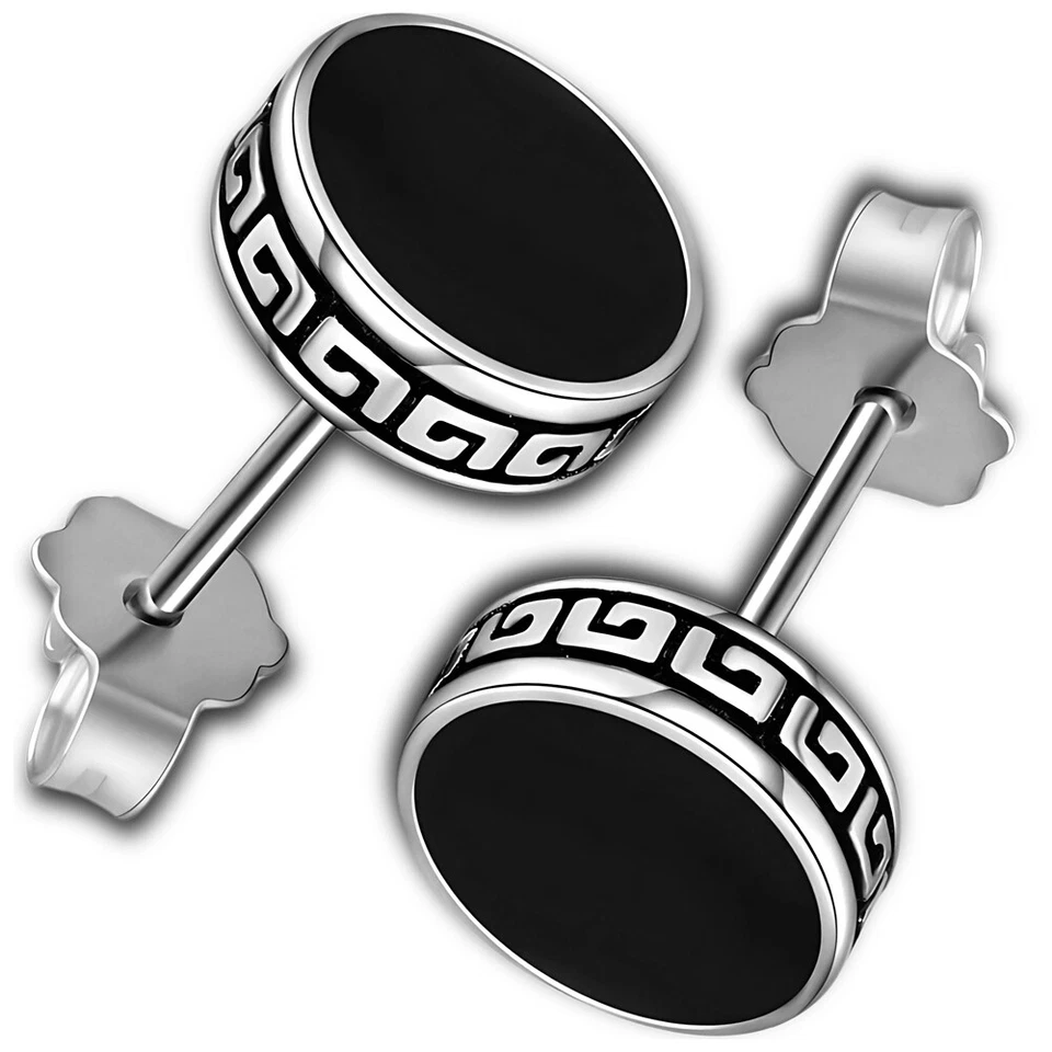 Orecchini in argento per uomo e donna, creoli in rame da 6 mm - Immagine 2 di 4