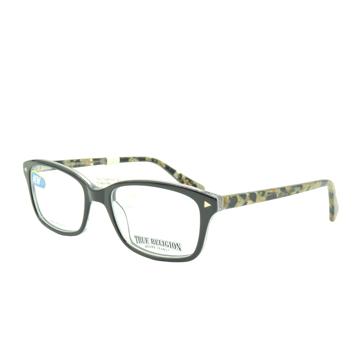 True Religion T026 BLK Black Pattern Eyeglass Frame 51 17  display picture 3