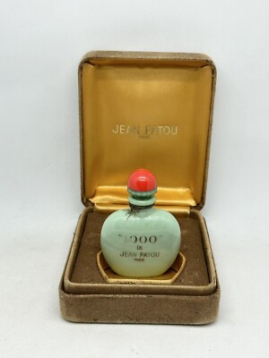 未開栓50's箱付JEAN PATOU1000Parfum7.5ml Vintage De Jean Patou 1000 Small Green Empty Perfume Bottle in
