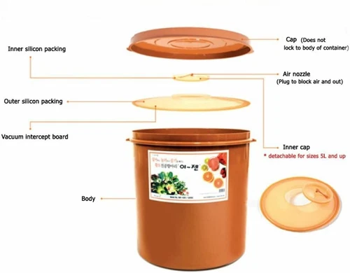 E-jen Kimchi Container (Large-Pack of 3)