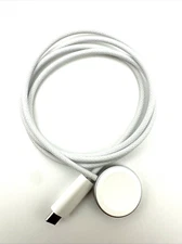 Genuine Apple Watch BRAIDED Cable Magnetic Fast Charger to USB-C 1M (MT0H3AM/A)
