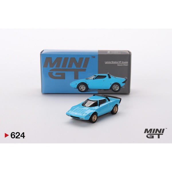 Mini Gt - 1975 Lancia Stratos Hf Stradale, Blue - MGT00624 (Lhd) - 1:64-image