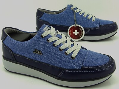 Joya Sonja Blue Jeans Sneaker Laufschuhe Schnürschuhe Bequem Damen Gr. 36 1/3