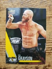 STU GRAYSON 2021 UPPER DECK AEW YELLOW JAZWARES UNMATCHED #32 