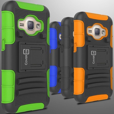 Hybrid Kickstand Case & Holster Samsung Galaxy Express 3 / Luna / J1 Luna Cover