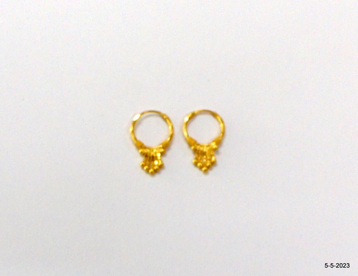 Baby Earrings | Baby earrings, Gold earrings for kids, Kids gold jewelry