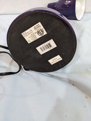 Deep Purple Desk Lamp 17''h light flexible 12 chrome adjustable metal neck - Picture 8 of 9