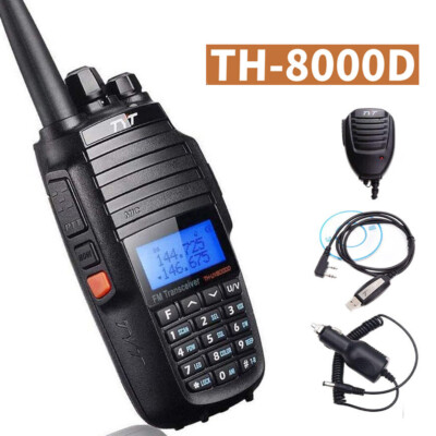 TYT TH-UV8000D 10W UHF/VHF Band Ham Radios Handheld Two Way Radios 3600MAH