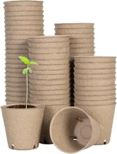 VIVOSUN 30/60/120PCS  3.15 Inch Peat Pots - Biodegradable Seed Starting Nursery