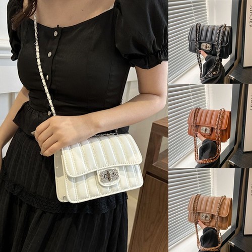 Small Shoulder Bag PU Leather Messenger Bags Retro Purses for Women
