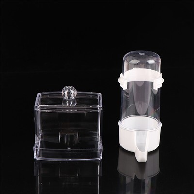 Rutin Chicken Automatic Food Feeder Poultry Feeding Box Clear Food Dispenser