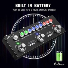 LEKATO Electric Guitar Multi Effects Pedal Delay Overdrive Reverb 9 Amp 8 IR CAB