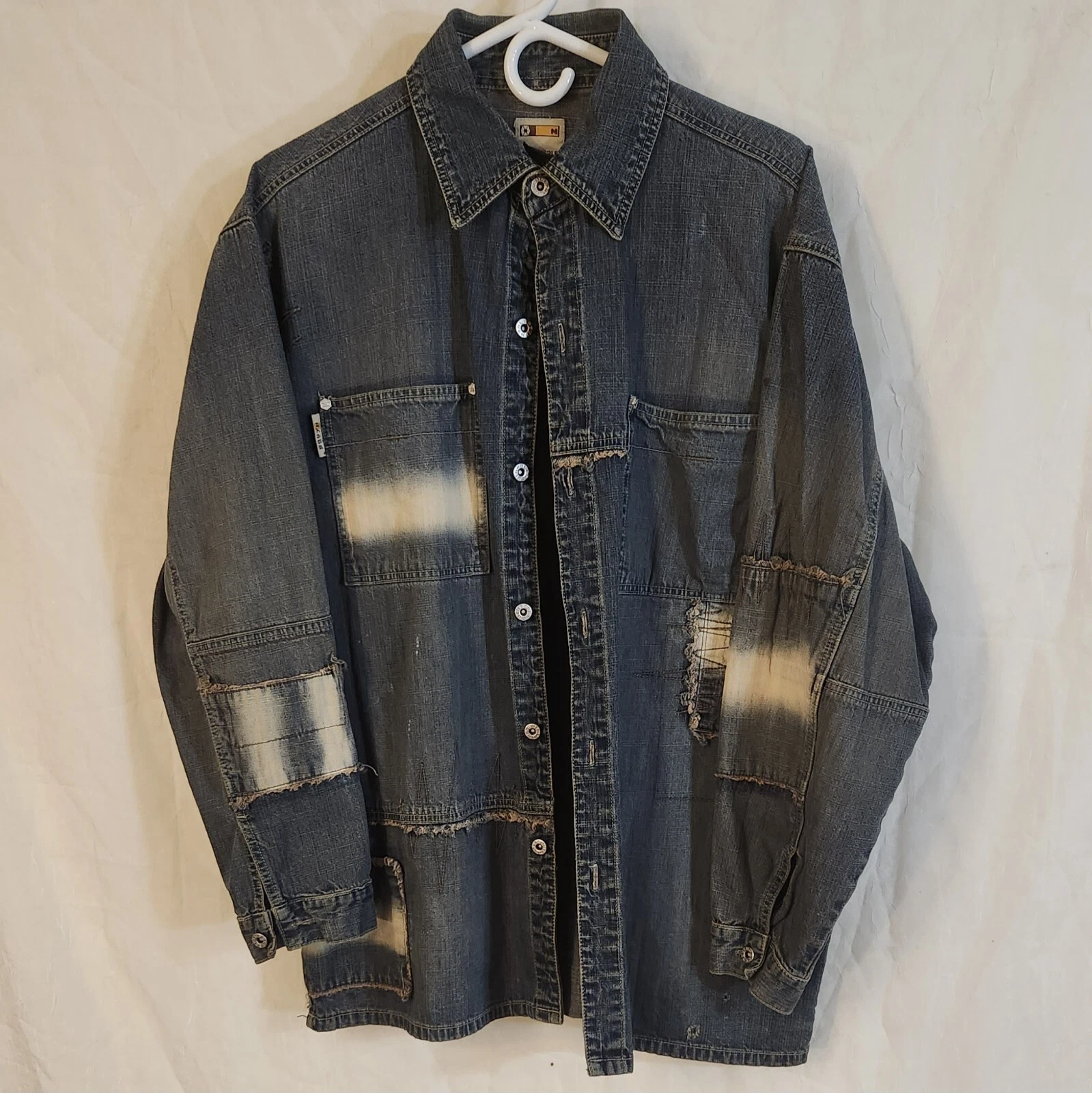 South Pole Signature Series Jacket Men's M Medium Long Sleeve Jean Denim