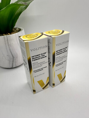 NEW 2x Volition Getaway Glow Gradual Tan Firming Serum 1 fl oz 30ml