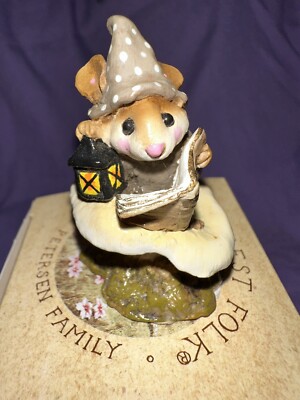 Wee Forest Folk Elf Tales M-163 1989 Annette Petersen With WFF Box
