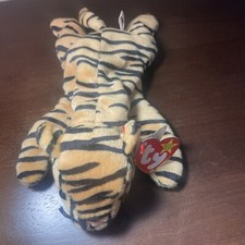 Ultra Rare! Ty Beanie Baby “Stripes” the Tiger 1995 Multiple Tag ERRORS 1st Edt