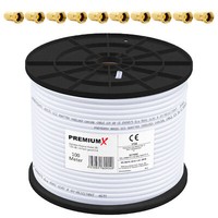 100M Koaxialkabel 135Db 4Fach Sat Tv Koax Satelliten Kabel Antennenkabel Digital