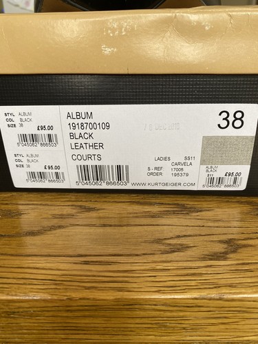 Ladies Leather Court Shoe Size 5 Black - Picture 4 of 4