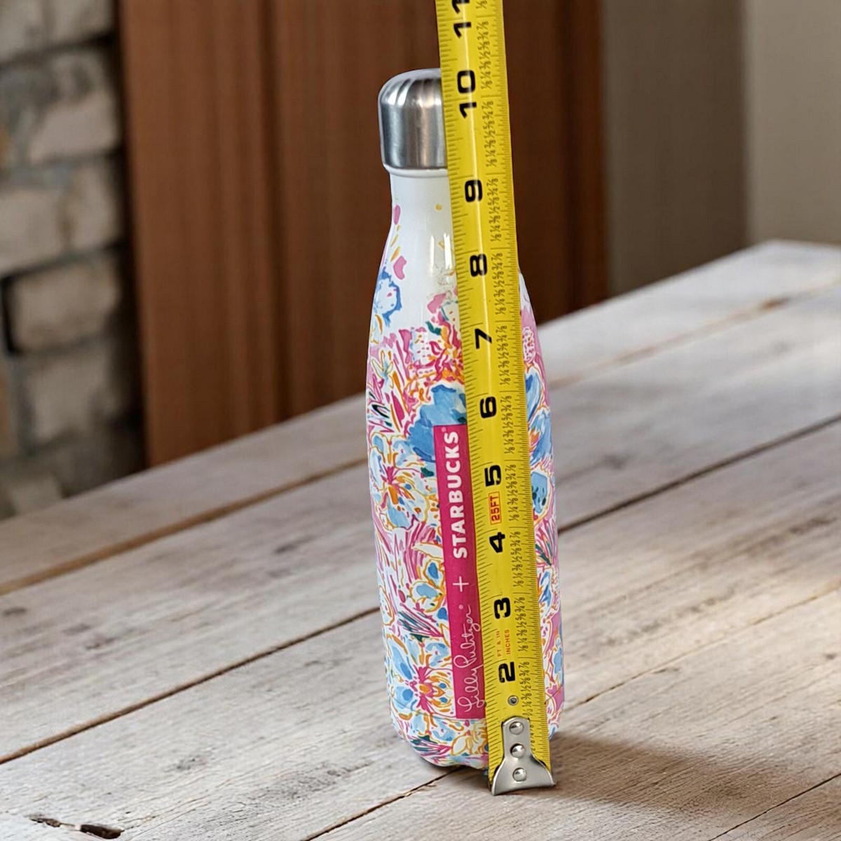 Starbucks Swell Lilly Pulitzer 17Oz Water Bottle Pink Resort