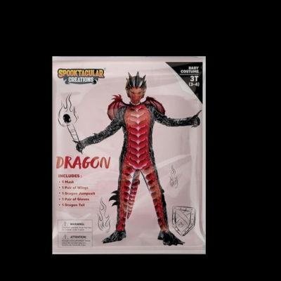 sapin Spooktacular Creations Kids Dragon Deluxe Costume Size Boys 3T 3-4