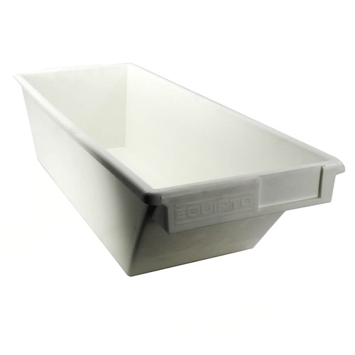 Equipto 8512W White Plastic Century Container 8-1/4" x 22-3/4" x 6"