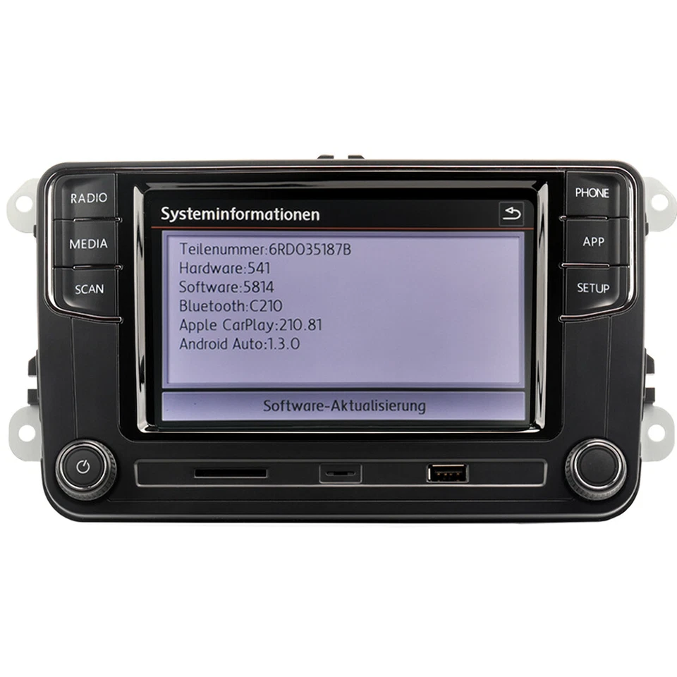 Rear USB NONAME Autoradio RCD440 360 RCD330 Carplay Android Auto Für VW GOLF CC - Bild 2 von 4