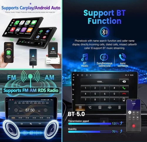 Android 12 10 Inch Car Radio for Honda Freed 2008-2016 Wireless CarPlay Auto - Picture 7 of 8