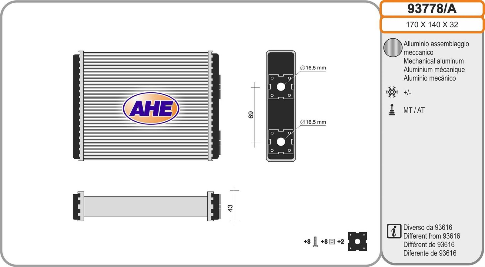 Radiateur de chauffage Nissan Terrano II pour trajets d'hiver