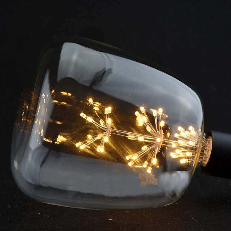 Vintage Style Edison Bulb E27 Screw 2W LED Fireworks Light Xmas Decorative Lamp - Image 3 of 4