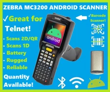 ✅Zebra MC32N0-GI4HAHEIA Wireless Barcode Scanner 1D/2D/QR Android, Telnet!🔥⭐