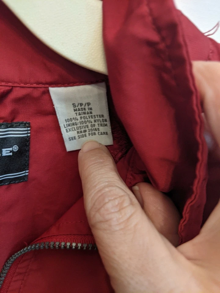 Pullover cortavientos bordado Talledega Superspeedway cremallera página y lanzadera talla SM Foto 3 de 4