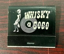 Whisky a GO GO Club Hollywood Los Angeles California Sunset Blvd FULL Matchbook Whisky a GO GO Club Hollywood Los Angeles California Sunset Blvd FULL Matchbook