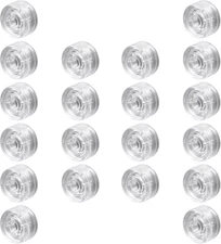 Transparent Guitar Effects Pedal Footswitch Toppers, 20 Pcs Pedal Nail Caps Prot