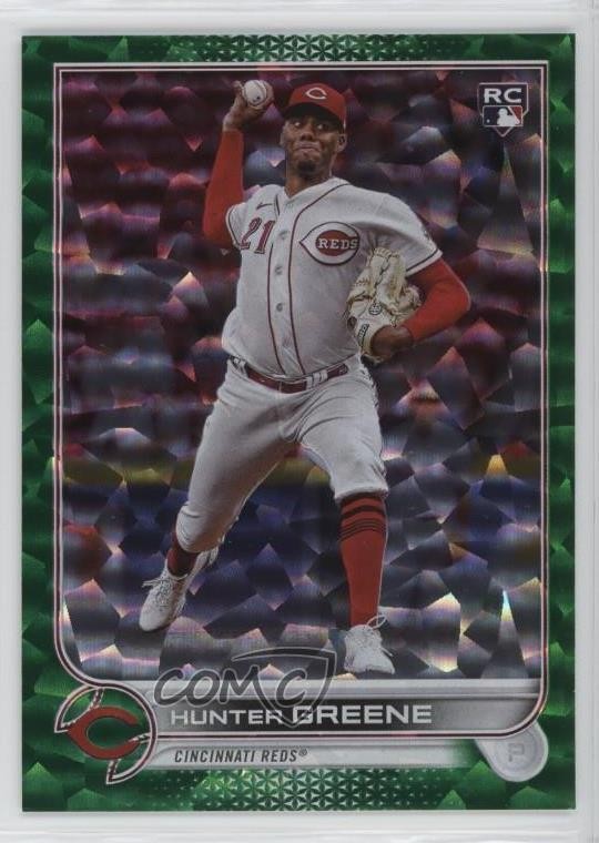 2022 Topps Update Green Foil 164/499 Hunter Greene #US160 Rookie RC bn5