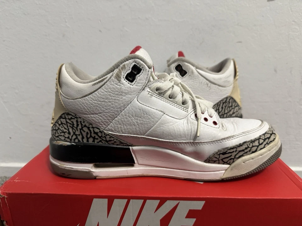 Nike Air Jordan 3 Blanco Cemento 2011 Para hombres Talla 9 Foto 3 de 4