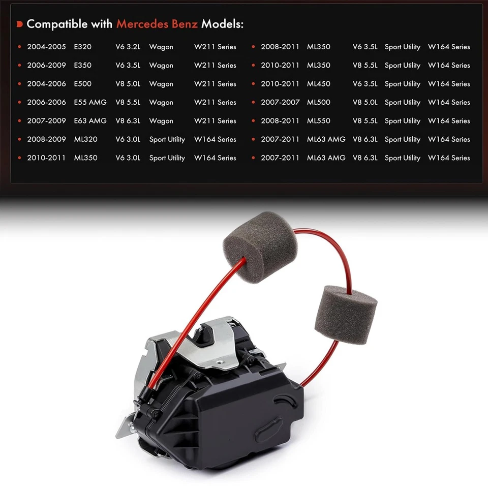 1647400635 Tailgate Hatch Lock Trunk Lift Latch Actuator For Mercedes-Benz ML350 Foto 2 de 4